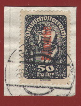 "EILMARKE" on Austrian stamp