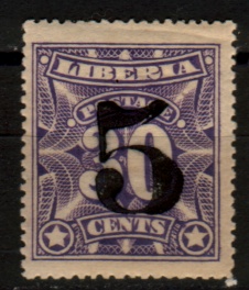 '5' on 30 c violet