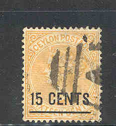 '15 CENTS' on 16 c orange