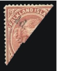 '1/2d.' on 1 p red