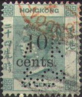 '10 cents.' on 24 c green