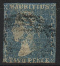 2 p blue, I'm not 100 % sure if this stamp is genuine
