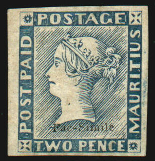 Forgery with overprint 'Fac-Simile'