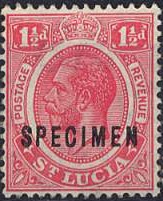 Here with 'SPECIMEN' overprint