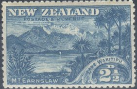 'Wakitipu', with 'MT EARNSLAW' at bottom left