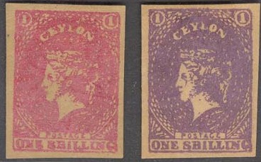 1 Sh forgeries in two shades