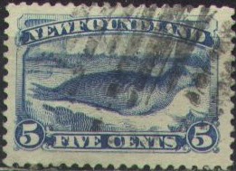 5 c blue, 1880 type