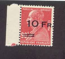 "10 Fr." on 90 c red