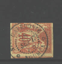 Stamp of the french colonies used in New Caledonia