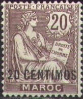 '20 CENTIMOS' on 20 c brown