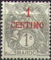 '1 CENTIMO' on 1 c grey