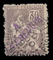 'A PERCEVOIR' on 30 c 1902 issue?