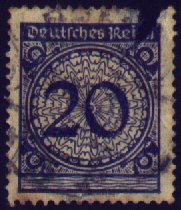 20 p blue