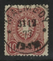 Stamp of Germany, used in Malmedy