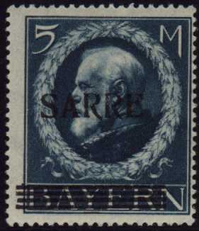 'SARRE' on 5 M blue Bavaria