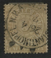 "Constantinopel" Cancellation on North German Confederation