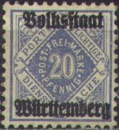 20 p blue