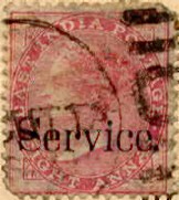 Large 'Service' overprint