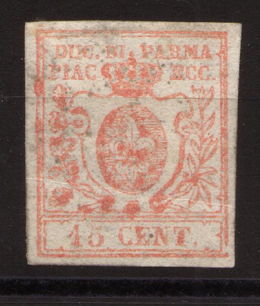 15 c red, note the red spots in the design.