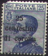 25 c on 25 c Trentino-Trieste issue