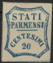 Note the strange 'S' in 'PARMENSI'