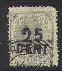 '25 CENT' on 30 c grey