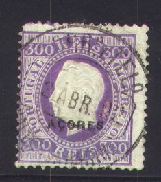 300 r violet, small overprint