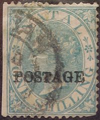 1 Sh green, 1876 overprint