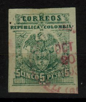 5 P green, 1902 issue