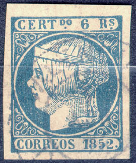 6 R blue, I have my doubts about this stamp