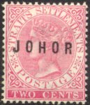 'JOHOR' on 2 c red (different letters)