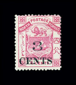 '3' With serifs, second type of overprint