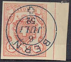 This stamp has printed 'FAC-SIMILE' on the backside (as the stamps of the Fournier Album).