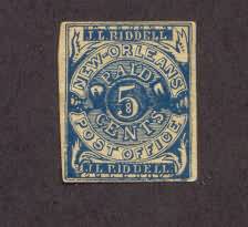 5 c blue, (postcard?)