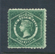 5 p green, perforated