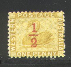 '1/2' on 1 p yellow